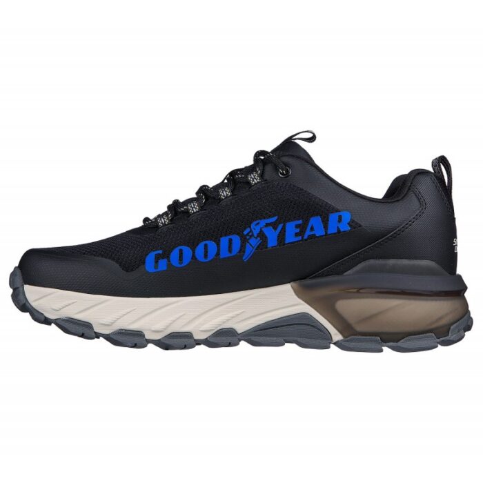 ⁦حذاء سكيتشرز ماكس بروتيكت- فاست تراك للرجال لون أسود ونعل أبيض وبيج- Skechers Men's Max Protect - Fast Track Shoes⁩ - الصورة ⁦4⁩