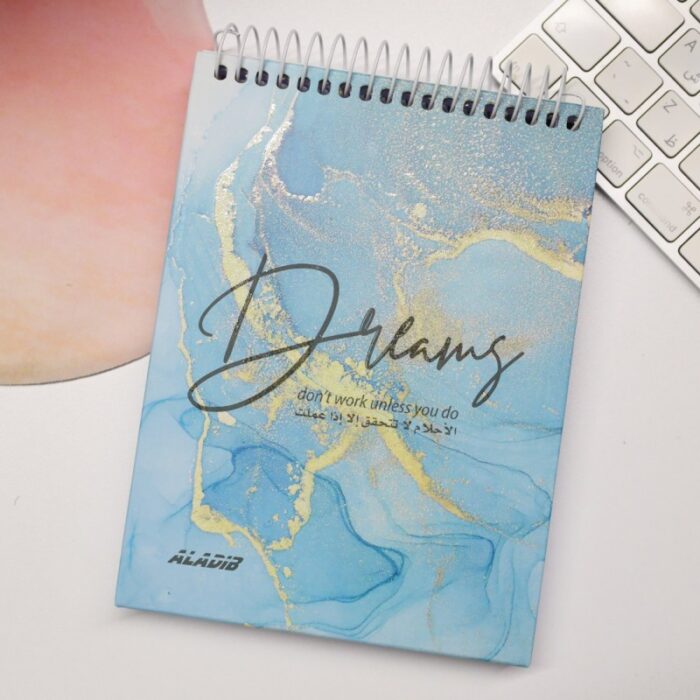 ⁦كشكول سلك هار كفرحلزوني حجم 12×17 سم⁩ - الصورة ⁦4⁩