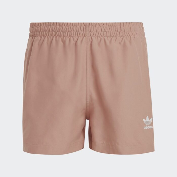 شورت اديداس ادي كلر ثلاث خطوط للرجال لون بني فاتح -adidas Mens' Originals Adicolor 3-Stripes Swim Shorts - Brown - Image 2