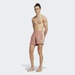 ⁦شورت اديداس ادي كلر ثلاث خطوط للرجال لون بني فاتح -adidas Mens' Originals Adicolor 3-Stripes Swim Shorts - Brown⁩ - الصورة ⁦3⁩