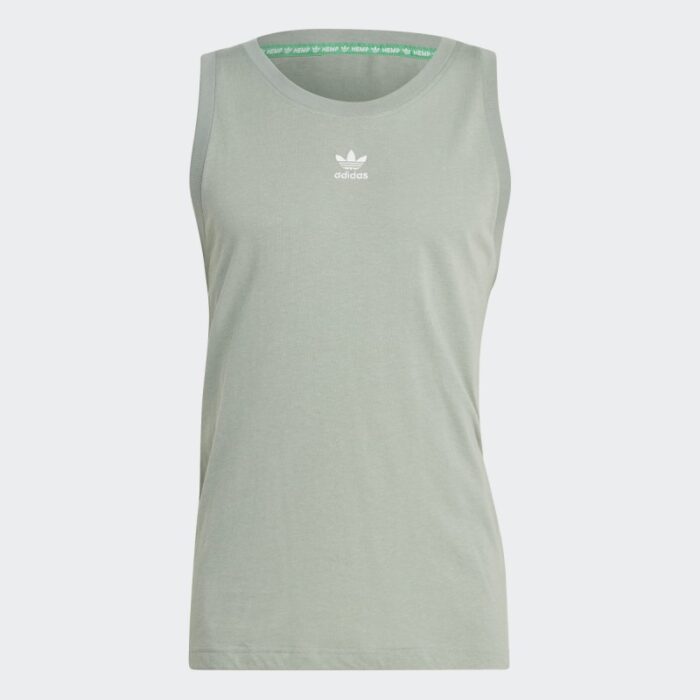 10329340_67db9249e1354 ر- adidas Mens' Essentials+ Made With Hemp Tank Top - Green - الصورة 1