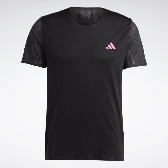 ⁦تيشيرت اديداس ادي زيرو للرجال لون أسود- adidas Mens' Adizero Tee - Black⁩ - الصورة ⁦2⁩