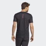 ⁦تيشيرت اديداس ادي زيرو للرجال لون أسود- adidas Mens' Adizero Tee - Black⁩ - الصورة ⁦5⁩