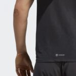 ⁦تيشيرت اديداس ادي زيرو للرجال لون أسود- adidas Mens' Adizero Tee - Black⁩ - الصورة ⁦8⁩