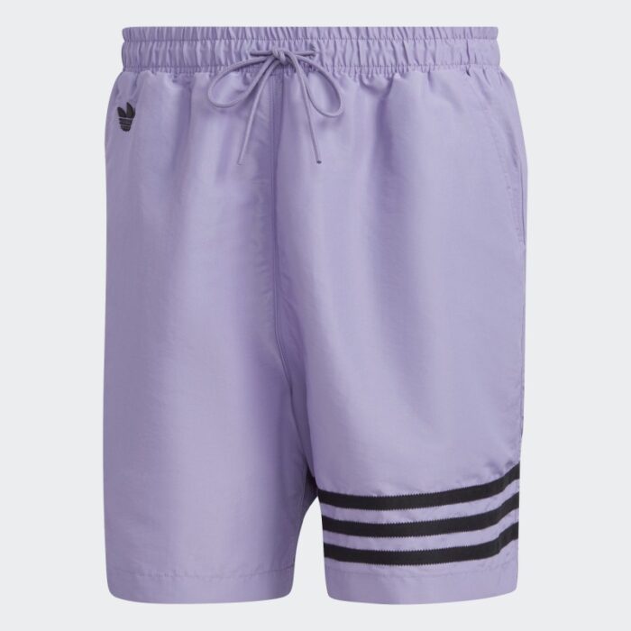 ⁦شورت اديداس اديكلر للرجال لون بنفسجي- adidas Mens' Adicolor Neuclassics Shorts - Purple⁩ - الصورة ⁦2⁩