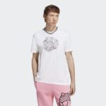 ⁦تيشيرت اديداس اكس اندري للرجال لون أبيض- adidas Mens' Originals x André Saraiva Tee - White⁩ - الصورة ⁦3⁩