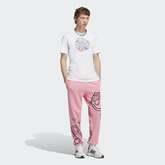 ⁦تيشيرت اديداس اكس اندري للرجال لون أبيض- adidas Mens' Originals x André Saraiva Tee - White⁩ - الصورة ⁦6⁩