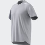 ⁦تيشيرت اديداس ديزايند ٤ راننينغ للرجال لون رمادي فاتح- adidas Mens' Designed 4 Running Tee - Grey⁩ - الصورة ⁦16⁩
