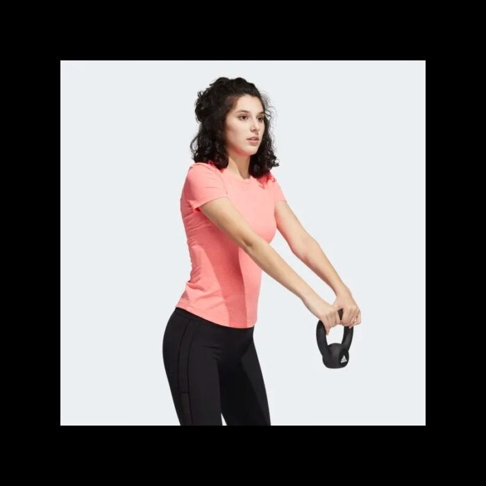 ⁦تيشيرت اديداس بولو بيرفورمانس للنساء لون زهري-adidas Womens' Polo Performance TShirt- Pink⁩ - الصورة ⁦5⁩