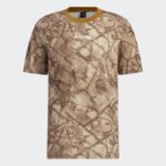 تيشيرت اديداس تريكس جيو جرافيك للجنسين لون بني- adidas Unisex' Terrex Geographic Graphic Tencel Tee