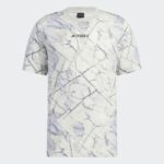 تيشيرت اديداس تريكس جيو جرافيك للجنسين لون رمادي- adidas Unisex' Terrex Geographic Graphic Tencel Tee