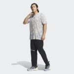 ⁦تيشيرت اديداس تريكس جيو جرافيك للجنسين لون رمادي- adidas Unisex' Terrex Geographic Graphic Tencel Tee⁩ - الصورة ⁦6⁩