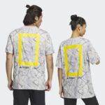 ⁦تيشيرت اديداس تريكس جيو جرافيك للجنسين لون رمادي- adidas Unisex' Terrex Geographic Graphic Tencel Tee⁩ - الصورة ⁦9⁩