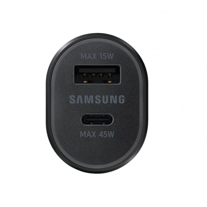 ⁦شاحن سامسونج للسيارة بمنفذين أصلي لون أسود- Samsung Super Fast Dual Car Charger With USB-C⁩ - الصورة ⁦4⁩
