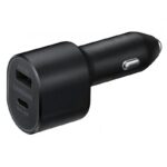 ⁦شاحن سامسونج للسيارة بمنفذين أصلي لون أسود- Samsung Super Fast Dual Car Charger With USB-C⁩ - الصورة ⁦6⁩