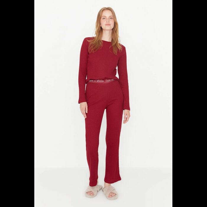 10329609_67db93348c3e0 بجامة تركية مطاطية بأكمام طويلة للنساء لون عنابي - الصورة 1