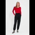 بنطلون تركي رياضي صوف  للنساء لون أسود