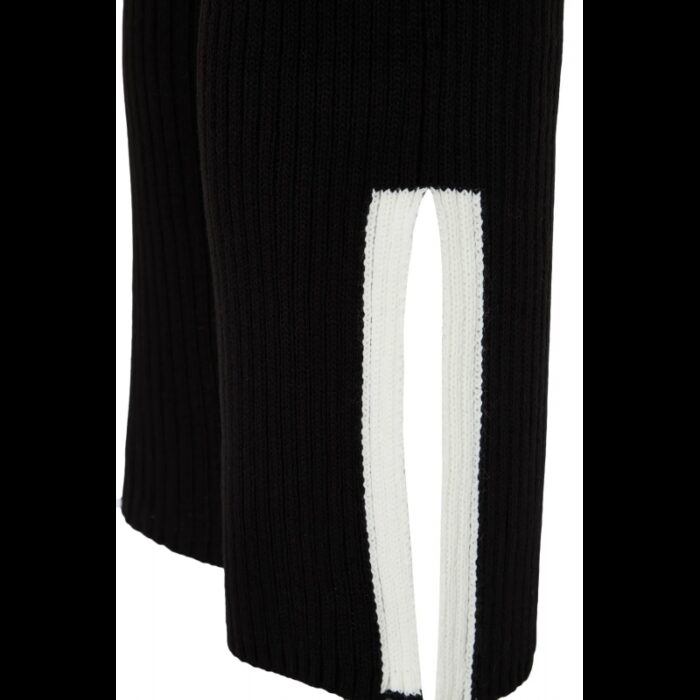 ⁦طقم تركي بنطلون وبلوزة مخططة  للنساء لون أسود⁩ - الصورة ⁦7⁩