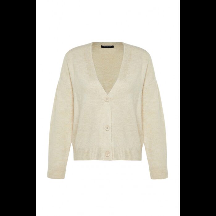 ⁦جاكيت تركي صوف بأزرار  للنساء لون بيج⁩ - الصورة ⁦6⁩