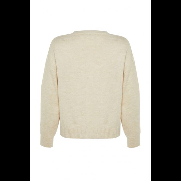 ⁦جاكيت تركي صوف بأزرار  للنساء لون بيج⁩ - الصورة ⁦7⁩