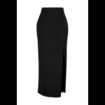 ⁦تنورة طويلة تركي ماكسي بخصر مرتفع للنساء لون أسود⁩ - الصورة ⁦4⁩