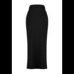 ⁦تنورة طويلة تركي ماكسي بخصر مرتفع للنساء لون أسود⁩ - الصورة ⁦6⁩