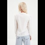 ⁦قميص تركي منسوج من القطن والدانتيل للنساء لون أبيض⁩ - الصورة ⁦9⁩