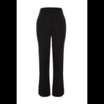 ⁦بنطلون تركي بقصة مستقيمة وخصر عالي  للنساء لون أسود⁩ - الصورة ⁦6⁩