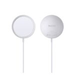 ⁦شاحن لاسلكي لأجهزة آبل مغ سيف 15 وات من ياسيدو لون أبيض-Yesido DS10 Magsafe Charger Compatible 5W / 7.5W / 10W 15W⁩ - الصورة ⁦5⁩