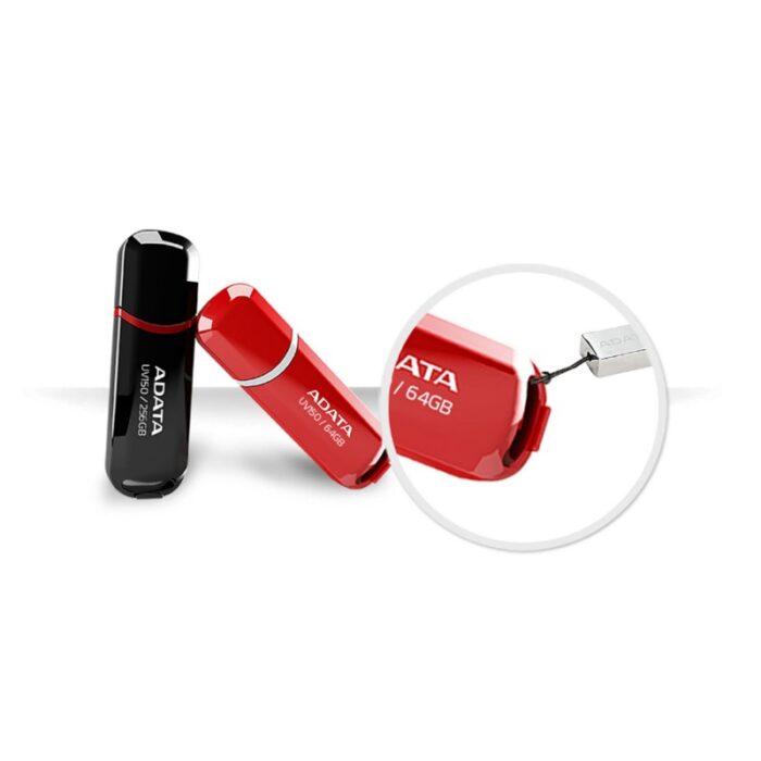 ⁦فلاش ميموري من ايه داتا سعة 128 جيجا- ADATA 128GB UV150 DashDrive Slim Bevelled USB Flash Drive⁩ - الصورة ⁦2⁩