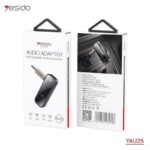 ⁦جهاز استقبال اوكس بلوتوث من يسيدو لون أسود- Yesido YAU41 Rechargeable Bluetooth Audio Converter Audio Adapter⁩ - الصورة ⁦2⁩
