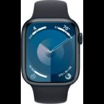 ⁦Apple Watch Series 9 Midnight Aluminum Case 45mm size- ساعة ابل واتش الاصدار التاسع 45 ملم⁩ - الصورة ⁦2⁩