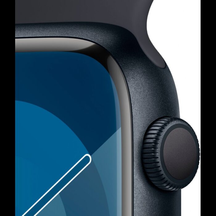 ⁦Apple Watch Series 9 Midnight Aluminum Case 45mm size- ساعة ابل واتش الاصدار التاسع 45 ملم⁩ - الصورة ⁦3⁩