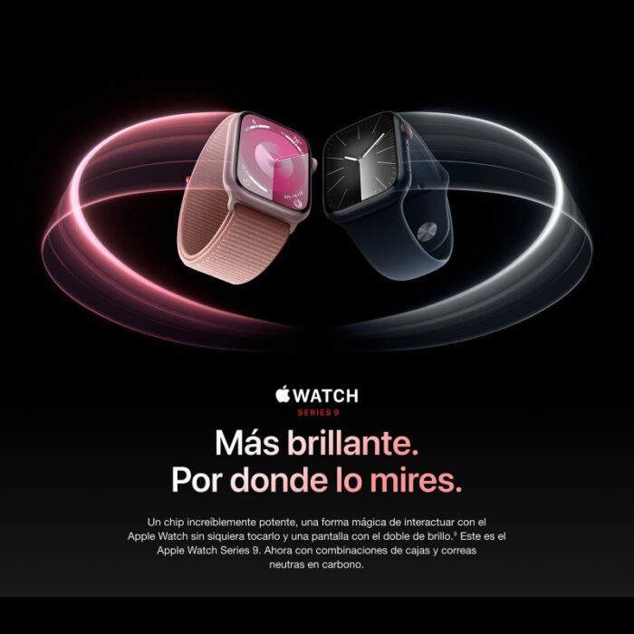 ⁦Apple Watch Series 9 Midnight Aluminum Case 45mm size- ساعة ابل واتش الاصدار التاسع 45 ملم⁩ - الصورة ⁦7⁩