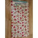 دعاسة حمام وبانيو مانعة للانزلاق مستطيل بتصميم رسومات ورد جوري زهري