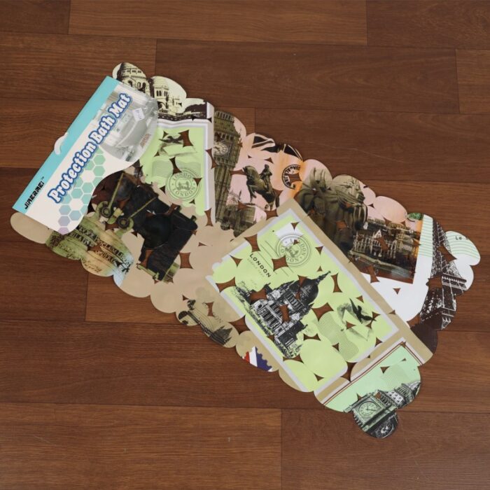 ⁦دعاسة حمام وبانيو مانعة للانزلاق مستطيل بتصميم مدينة لندن⁩ - الصورة ⁦3⁩