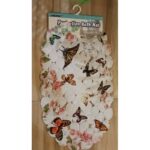 دعاسة حمام وبانيو مانعة للانزلاق مستطيل بتصميم رسومات الفراشة