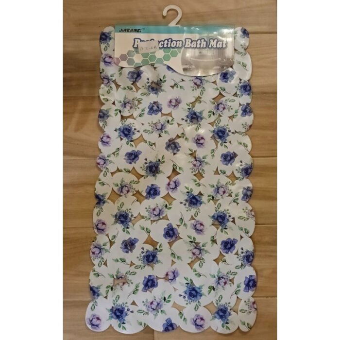 10329771_67db9417ecb61 دعاسة حمام وبانيو مانعة للانزلاق مستطيل بتصميم رسومات ورد جوري بنفسجي - الصورة 1