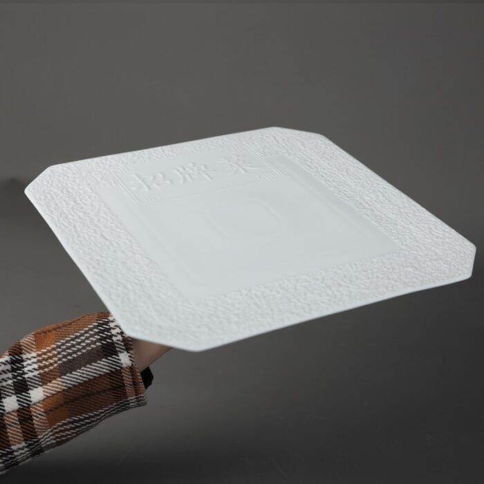 ⁦جاط بورسلان مربع لون أبيض أبعاده 30*30 سم⁩ - الصورة ⁦4⁩