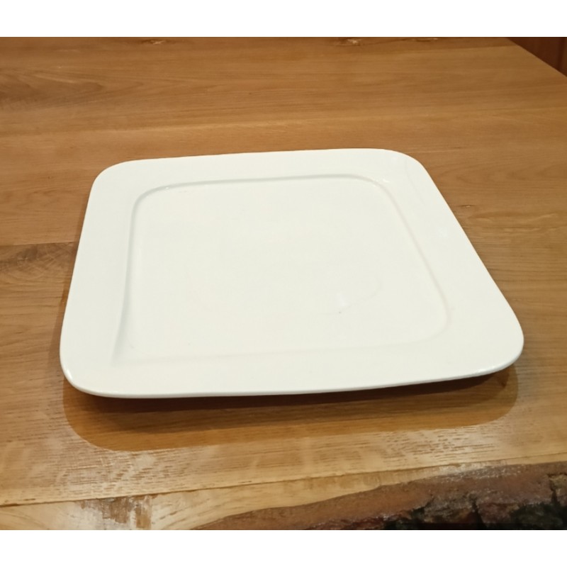 10329783_67db941ec3250 صحن بورسلان مربع لون أبيض أبعاده 25*25 سم - الصورة 1