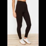 ⁦بنطلون تركي عالي الخصر لون بني⁩ - الصورة ⁦3⁩