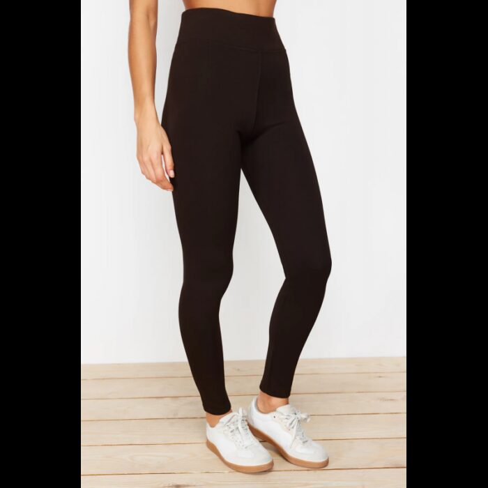 ⁦بنطلون تركي عالي الخصر لون بني⁩ - الصورة ⁦3⁩