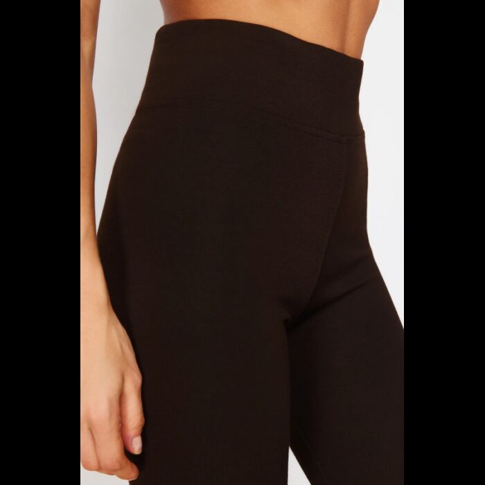 ⁦بنطلون تركي عالي الخصر لون بني⁩ - الصورة ⁦4⁩