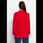 ⁦بليزر تركي للنساء لون أحمر⁩ - الصورة ⁦5⁩