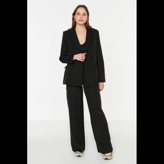 ⁦بليزر تركي للنساء لون أسود⁩ - الصورة ⁦3⁩