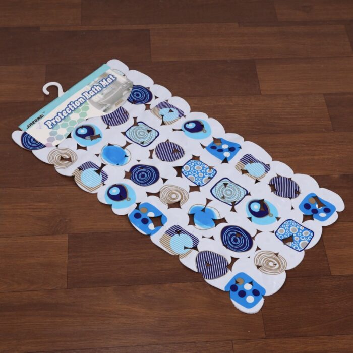 10329914_67db94b230254 دعاسة حمام وبانيو مانعة للانزلاق مستطيل بتصميم رسومات أزرق - الصورة 1