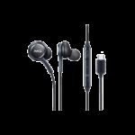 سماعات اذن سلكية سامسونج تايب سي مع وصة ايه كي جي لون أسود-Samsung AKG IG955 S8 Earpods with Remote and Mic
