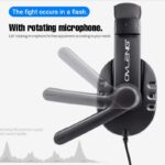 ⁦سماعات سلكية مع ميكروفون من اوفلينج لون أسود - Ovling Ov-P3 3.5Mm Wired Gaming Headset⁩ - الصورة ⁦6⁩