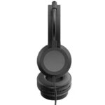 ⁦سماعات رأس ستيريو تايب سي مع وصلة يو بي سي مع وصلة اوكس وميكروفون لون أسود-Stereo 3.5mm Type C Headset Noise Cancelling Mic-Call, Phone, Gaming, Music⁩ - الصورة ⁦3⁩