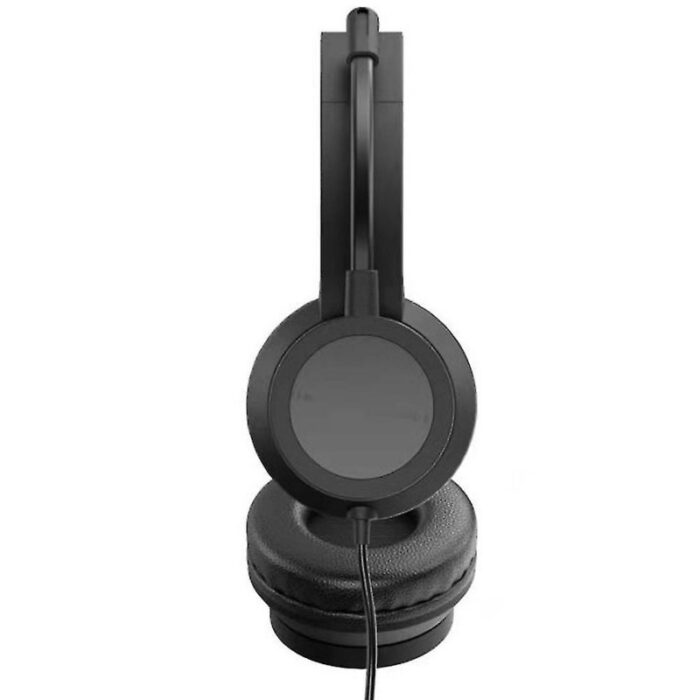 ⁦سماعات رأس ستيريو تايب سي مع وصلة يو بي سي مع وصلة اوكس وميكروفون لون أسود-Stereo 3.5mm Type C Headset Noise Cancelling Mic-Call, Phone, Gaming, Music⁩ - الصورة ⁦3⁩